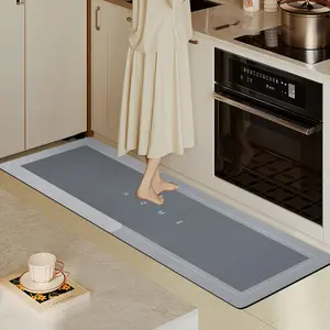 Kitchen Mats Cushioned Anti Fatigue Non Slip and Quick Dry Magic Kitchen Floor Mat, for Bathroom, Bedroom, Kitchen, Toilet, Door, Washing Table Non Slip Rug Absorbent Rug Non Slip Rug Non Slip Rug Non Slip Rug