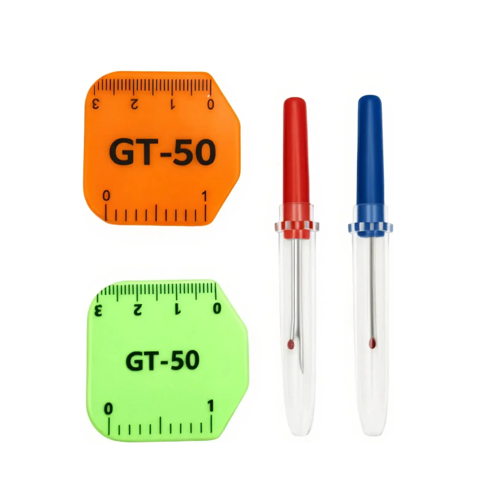 4Pcs Sewing Magnetic Seam Guide with Scale & Seam Ripper Set, Adjustable Hem Guide for Even Seam Allowance, Multipurpose Sewing Tools Kit for Industrial & Domestic Sewing Machines