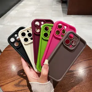 Advanced solid color shock resistant phone case, compatible with Apple iPhone 16, 15, 14, 13, 12, 11 Pro Max, 14, 15 Plus,17 Pro Max,Air Max with camera protection and accessory coverage. lovely gift high quality design accessory flaunt durable shockproof