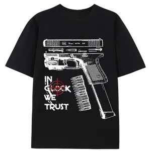 N GLOCK WE TRUST Tshirt  - Team Glock, Glock Shirt , For Her - For Him, Design Full Color, T-shirt For Men And Women, Unisex Top Casual Wear