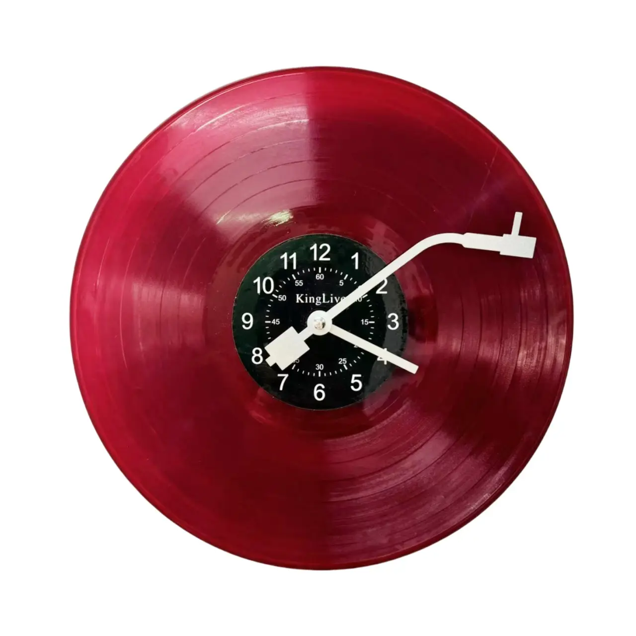 Vintage Music Art Vinyl Wall Clock, Silent Wall Clock, Clocks for Living Room, No Ticking Design, Ideal Gift for Music Lovers, Perfect for Bedrooms & Living Rooms