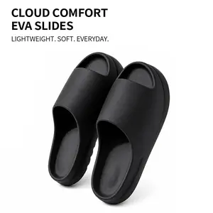 BaTi Soft EVA Pillow Slides Thick Sole Bathroom Slippers for Women Men,summervibes