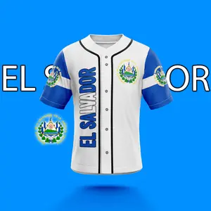 El Salvador Baseball Jersey, Street Wear, Unisex