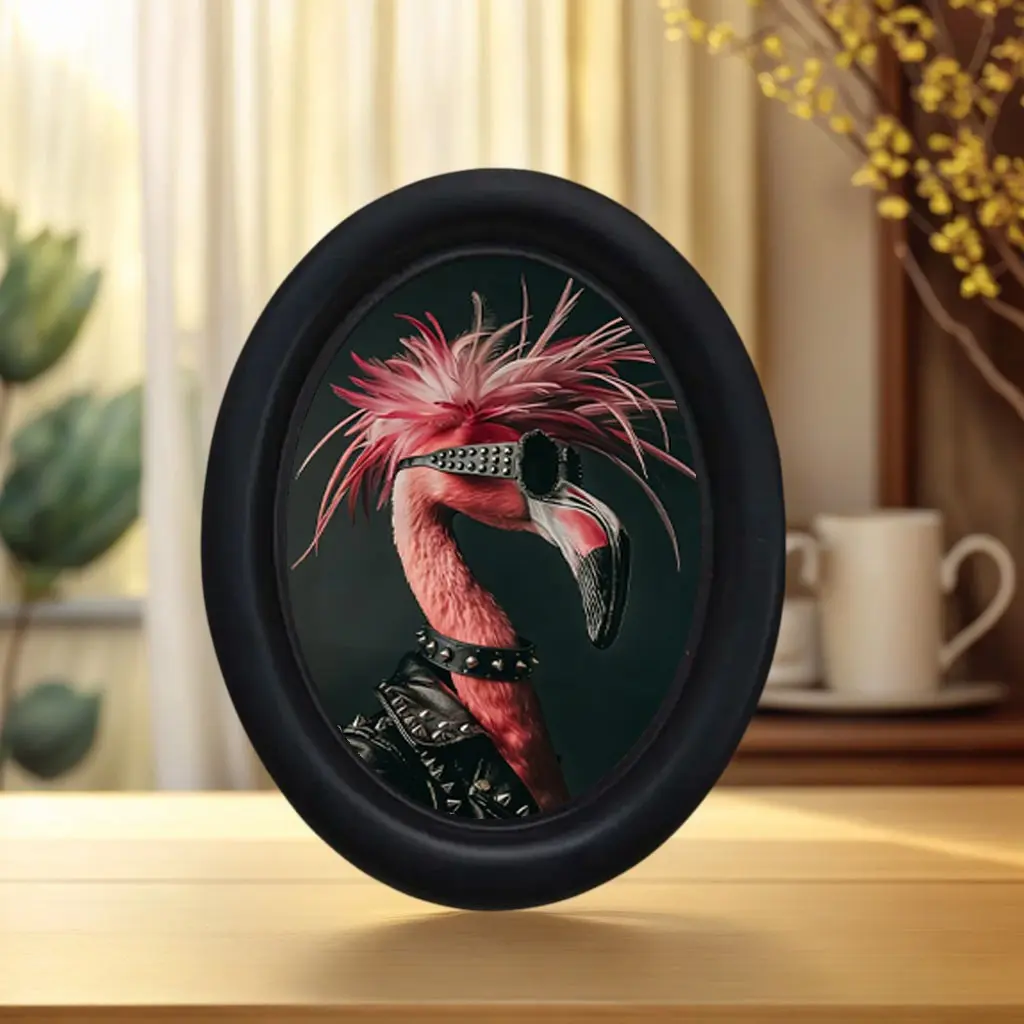 Vintage Art Style Peacock Punk Portrait Decorative Home Item, Perfect for Halloween Christmas Thanksgiving Wall Decoration, Ideal Room Decor Artistic Ornaments, Creative Wall Art, Unique Artwork, Decoration Items