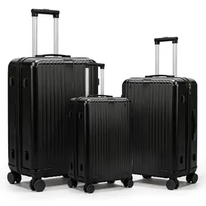 Luggage 3 Piece Sets, Hard Shell Lightweight Carry On Suitcase With Spinner Wheels Travel Set For Men Women (20/24/28)