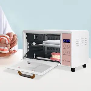 CNCEST UV Nail Tool Sterilizer Box 3-in-1 Drying/Sanitizing/Warm Storage 167°F Hot Air & Adjustable Shelves 10L Capacity for Salon & Home Use