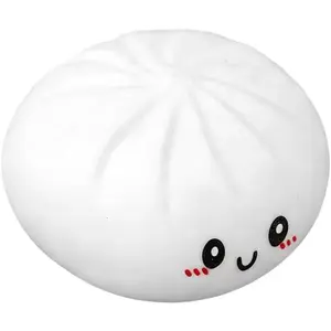 Hyper-Realistic Squishy Dumpling Stress Balls, Bao Bun Design with Steamer Basket, Ideal for Deep Pressure Relief & Sensory Play