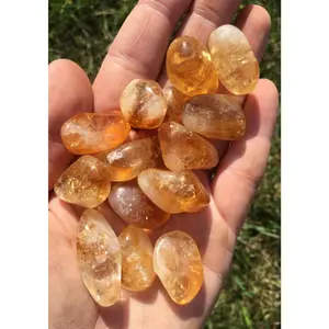 Citrine (Treated) Tumbled Stone - Polished Citrine Crystal
