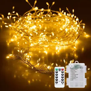 New Fairy Firecracker String Lights, Portable Smart LED Indoor Fairy Light, 8 Modes with Remote, Battery Operated, Festival Decor