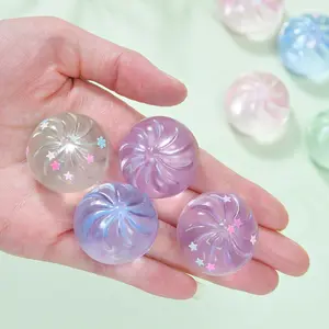 4pcs Mini Glitter Dumpling Stress Relief Toys，Colorful Sensory Playset, Soft Slow-ReboundDesign, Perfect for Parties & Gifts, SquishyStress Balls, Glitter Dumpling Squishies