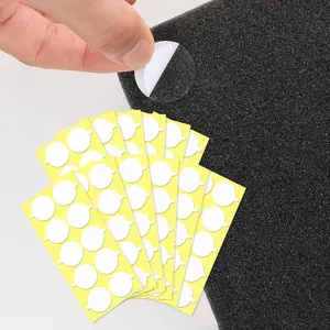240Pcs Acoustic Foam Panels Tape, Removable Double Sided Strong Adhesive Mounting Tape for Wall Soundproofing Transparent Putty Clear Sticker Heavy Duty 1inch Round