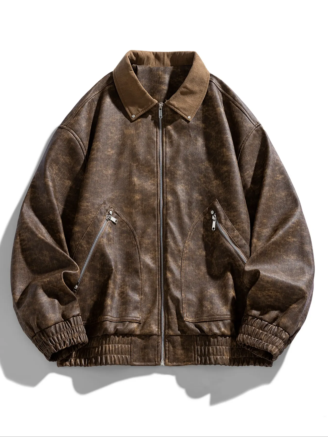 2000s leather jacket mens - TikTok Shop