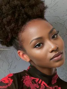 1PC 8Inch Afro Curly Hair Buns Updo Chignon Drawstring Ponytail Extension Women Short African Twisted Curly Black Brown Purple Blue Red Hot Pink Hair Bun Ponytail Extension Synthetic Hair Patch African Ponytail Natural Hair for Black Friday Christmas