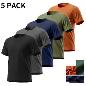 Ultra Lightweight Men’s Basic Tee - Solid Color Classic Fit T-Shirt - Breathable Quick-Dry Summer Top - Soft Comfortable Casual Shirt for Men