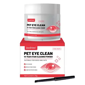 Tear Stain Remover for Pets, Natural Powder - Safe & Gentle Eye Stain Cleaner, Absorbs and Repels Tears, Keeps Area Dry, Treats The Cause of Staining