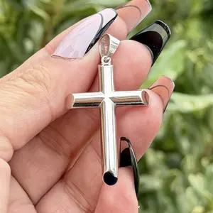 Real Silver 925 Cross Simple M size