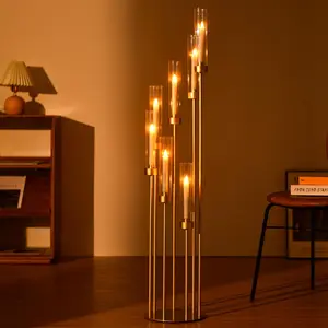 Wedding Centerpiece Candle Holder Stand, 7 Arm Candlestick, Ideal for Home Decoration, Events and Decorations, Christmas Thanksgiving Family Gatherings