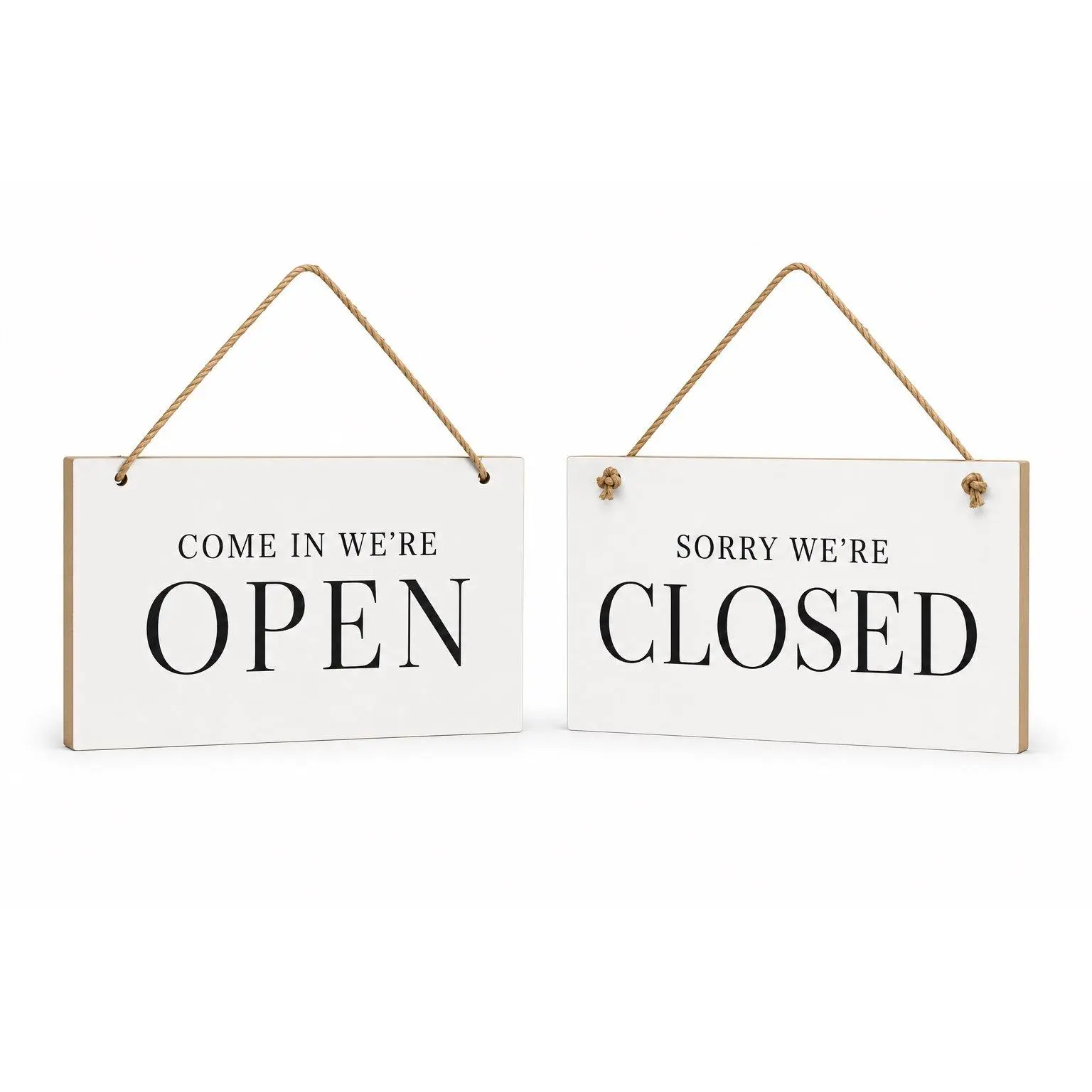Open and Closed Sign for Business, Reversible