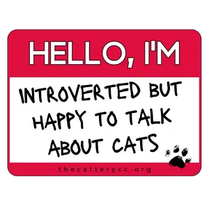 Introverted Cat Sticker