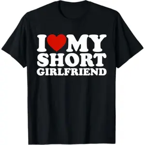 I Heart My Petite Girlfriend Matching Couple TShirt