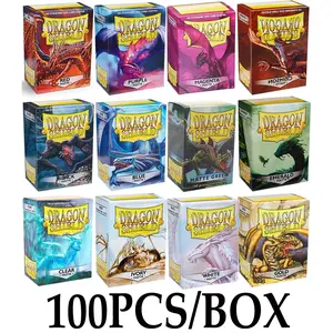 100PCS 66x91mm Dragon Shield Game Card Sleeves Standard Matte Sleeves Matte Trading Card Sleeve Cover Cards Protector for PTCG/Star/PKM Cards