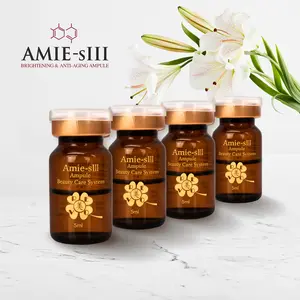 AMIE-sIII Korean Brightening & Anti-Wrinkle Ampoule Starter Kit | 4 Ampules + Airbrush Applicator | 1-Month Supply | Lifting + Radiance Serum