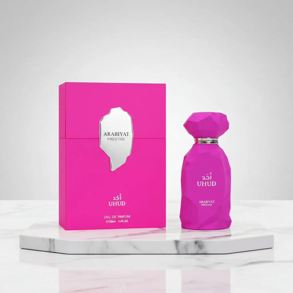 Arabiyat Prestige Uhud Eau de Parfum Spray, Gourmand Arabian Fragrance with Vanilla, Honey & Caramel Notes for Adults, 3.4 fl oz, Edp Fragranced Perfume, Edp Scents, Fragrance Product