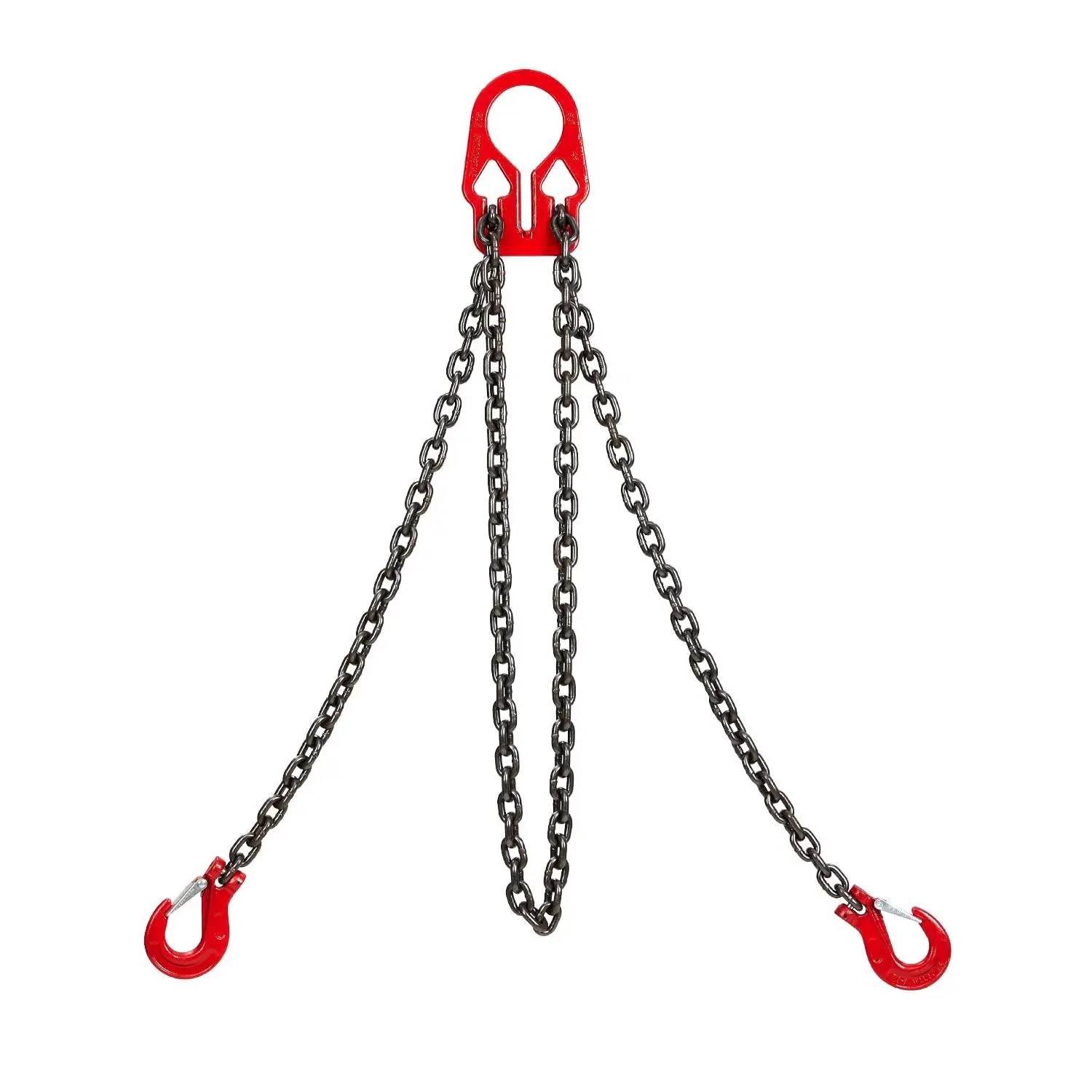 Lifting Chains with Adjuster Hooks, 5/16 Inch x 10 ft, 7000lbs / 3.18 Tons, Chain Slings for Engine Hoist 2 Legs Industrial Grab Hook Heavy Duty