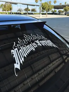 NOTHING IS FOREVER BANNER Car Decals Car Sticker Decal Car Window Decal Vinyl Car Sticker Vinyl Car Sticker Gloss Vinyl Decal