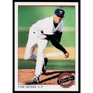 Tom Henke 1993 O-Pee-Chee Premier #77 Texas Rangers
