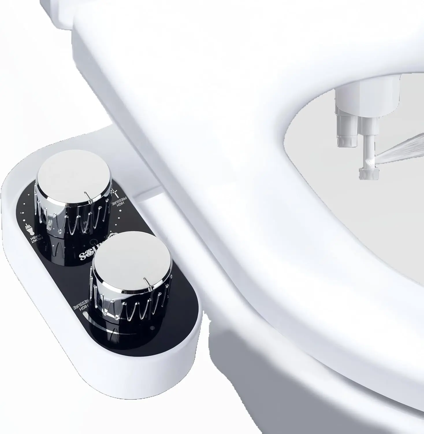 Bidet Attachment for Toilet, Self Cleaning Bidet Attachment with Adjustable Cold Water , Front and Rear Wash for Women and Men,  Bathroom Accessory by