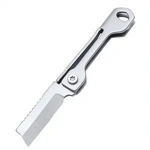 Portable Pocket Knife Mini Stainless Steel Folding Blade Keychain, Sharp Utility Tool for Home Outdoor Camping Travel, Compact Design, Versatile Tool, Outdoor Tools