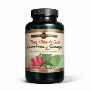 Noni, Uña de Gato, Guanabana & Moringa Capsules – Herbal Dietary Supplement | 150 Capsules