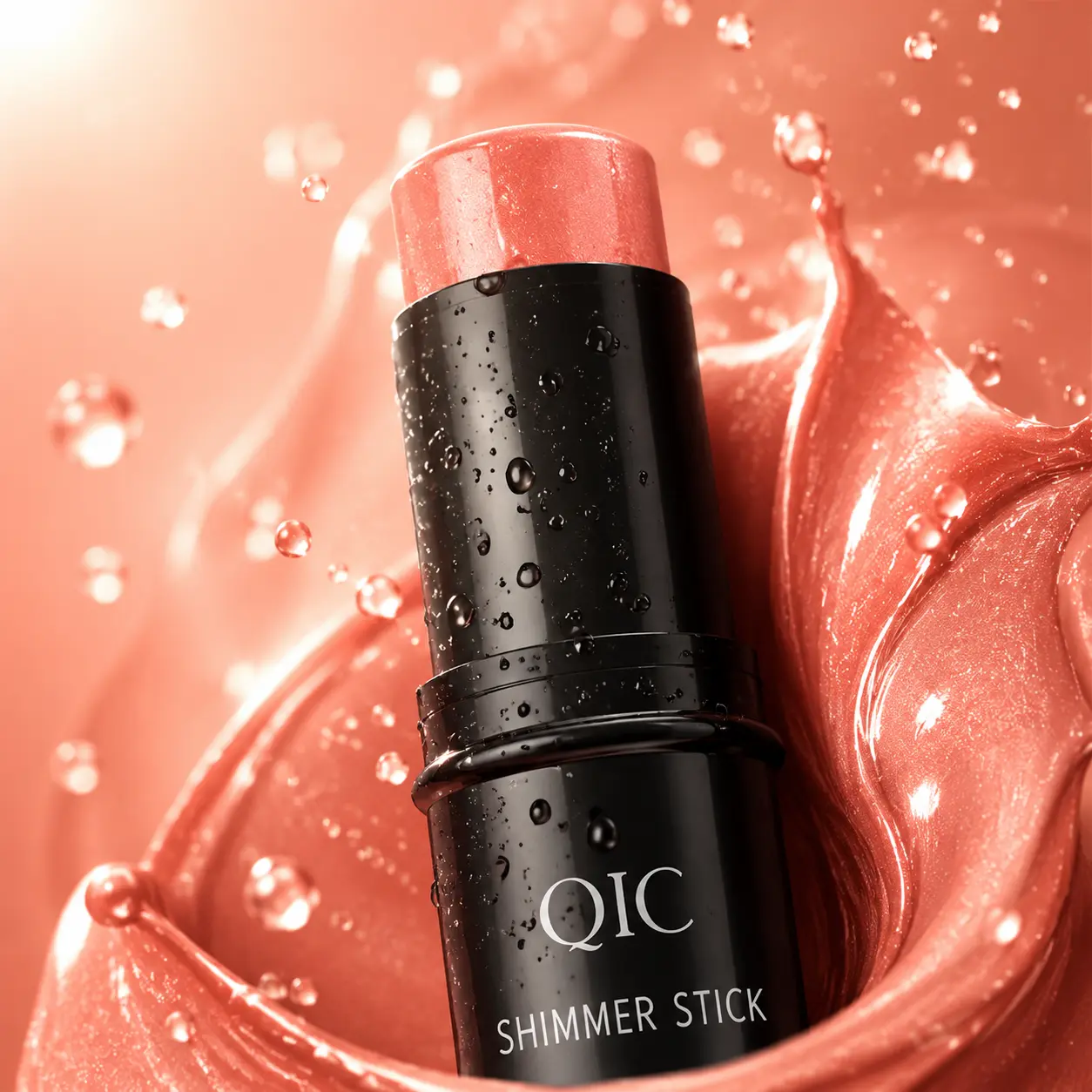 Natural Flush Cream Blush Stick, Multi-Use Cosmetic for Soft Luminous Glowy Skin Finish