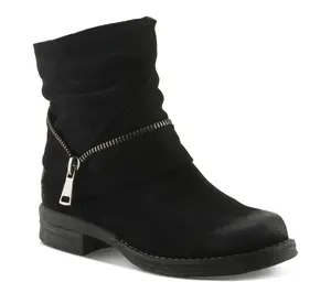 Spring Step Suede Booties - Mazure