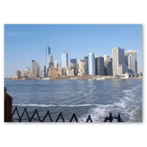 Pack of 10 Post Cards (EU + Rest of World)- NYC Skyline (Ferry View)