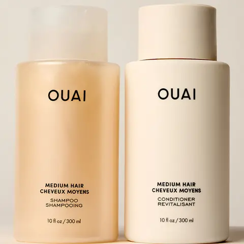 OUAI Medium Hair Shampoo & Conditioner Bundle – To Hydrate, Strengthen & Smooth Your Hair