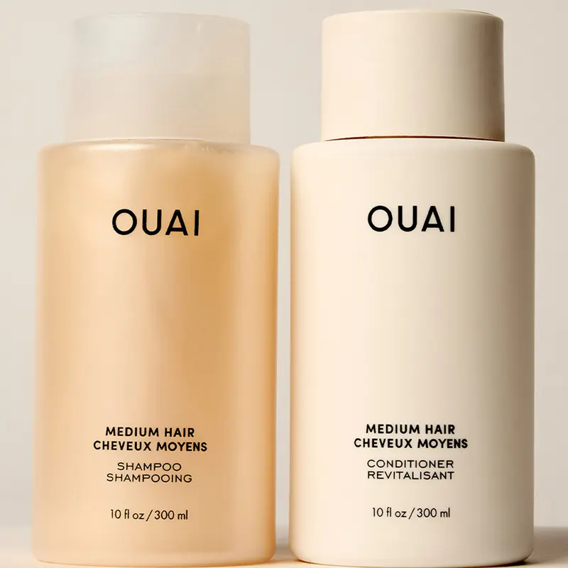 OUAI Medium Hair Shampoo & Conditioner Bundle – To Hydrate, Strengthen & Smooth Your Hair