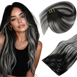 Sunny Hair Clip  Extensions Natural Straight Human Hair Clip in Extensions Remy 14Inch-24Inch Easy to Style Restock Sale #TikTokShopBlackFriday
