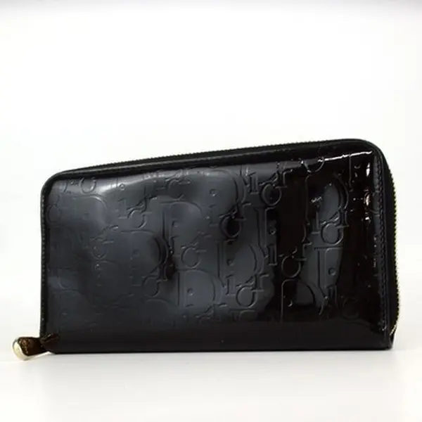 Pre-owned Other Other Christian Dior Trotter Wallet Enamel 12764940084/058236