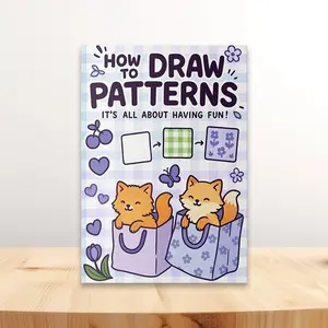 How to Draw Patterns Book for Beginners, Step by Step Drawing Guide with Fun Pattern Designs, Learn to Draw Activity Book for Kids and Adults