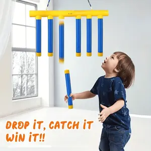 Reflective Drop Stick Challenge Game Set - Durable Adjustable 3-Speed Gears Electronic Training Toys for Kids & Adults
