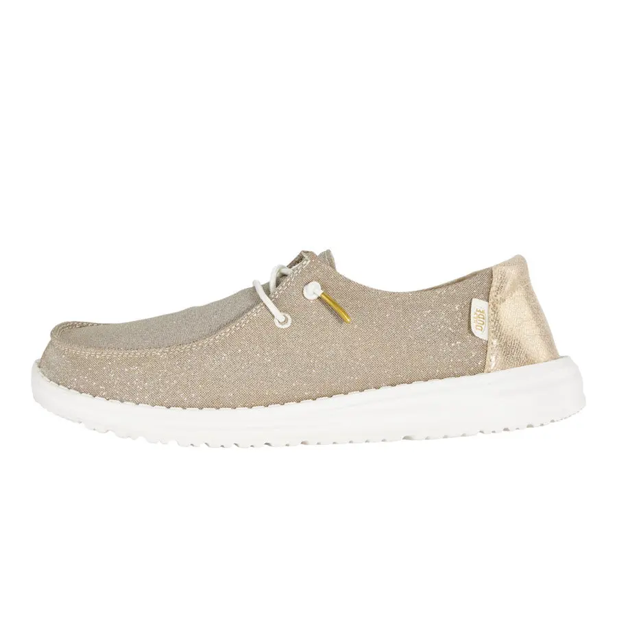 HEYDUDE Wendy Metallic Sparkle - Womens Comfortable Slip on Shoes HEYDUDE Wendy Metallic Sparkle - Womens Comfortable Slip on Shoes