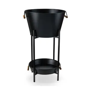 Twine Beverage Tub with Stand & Tray