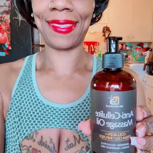 Anti Cellulite Oil and Lymphatic Drainage Massager Kit | Fascia Blaster for Contoured & Smoother Skin | Muscle Roller for Sore Arms, Legs, and Stomach, 8 fl oz by M3 Naturals