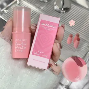 Blush Stick Set, 3pcs Cream Blush, Matte Finish, Waterproof & Non-Greasy, Travel-Friendly Face Makeup