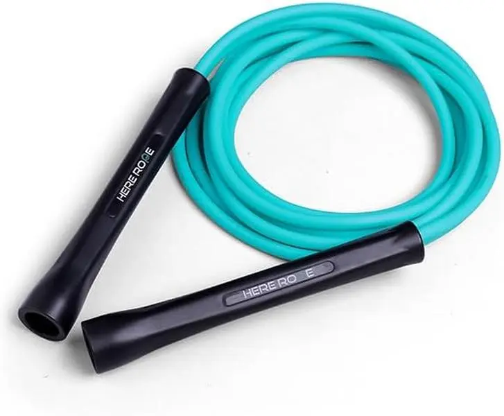 Hererope 6MM PVC Jump Rope for Men & Women Fitness, Speed, Tricks, Cardio , Boxing Jump Rope with Unbreakable Handles and Non-Kinking Skipping Rope, Adjustable Jumprope for Indoor Outdoor