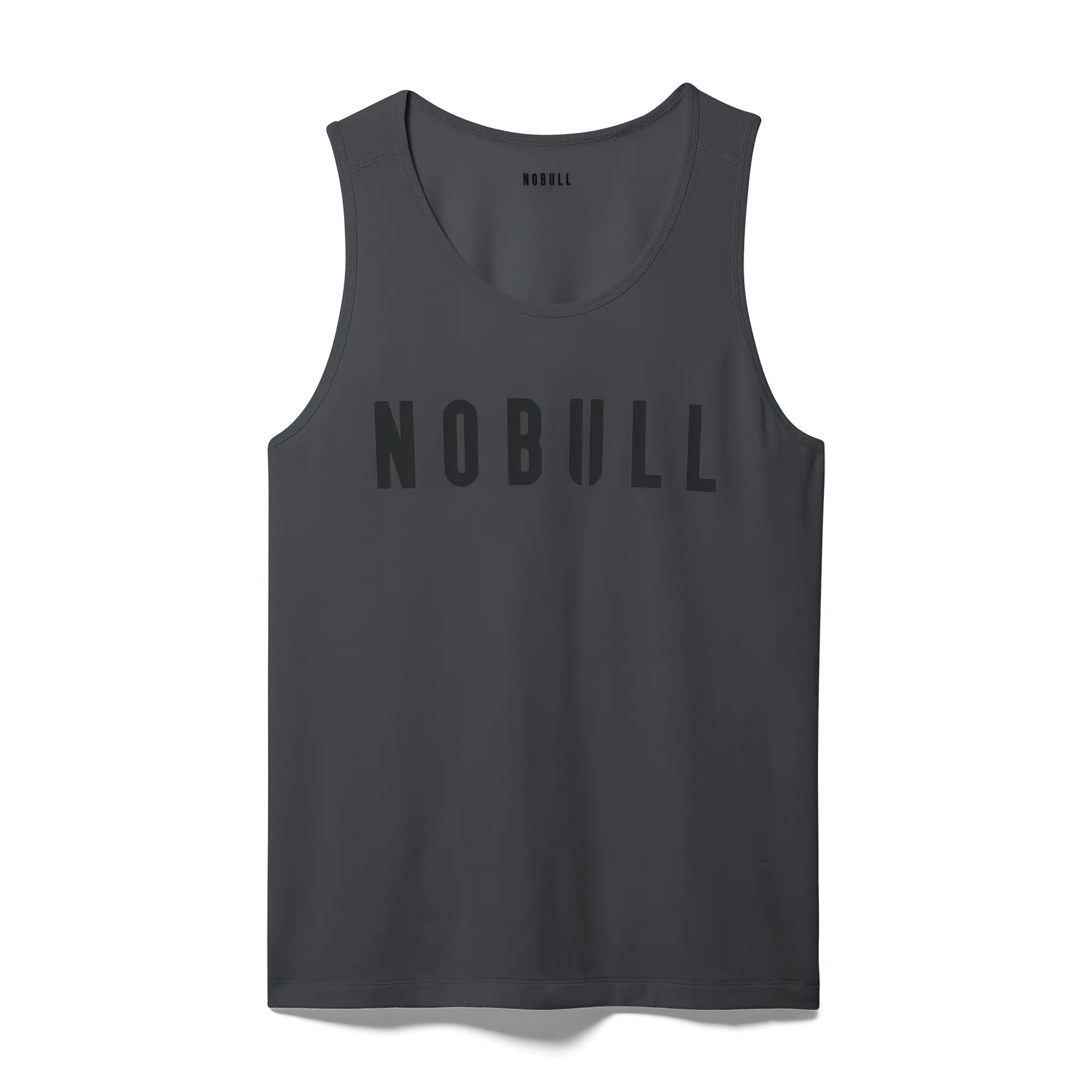 NOBULL Men's  Tank in Charcoal Heather Sleeveless Tank Tops Fabric