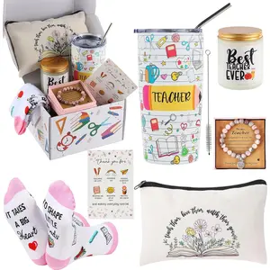 Teacher Appreciation Gifts: Tumbler Basket Set With Teacher Supplies &  Haves for Women's Birthday