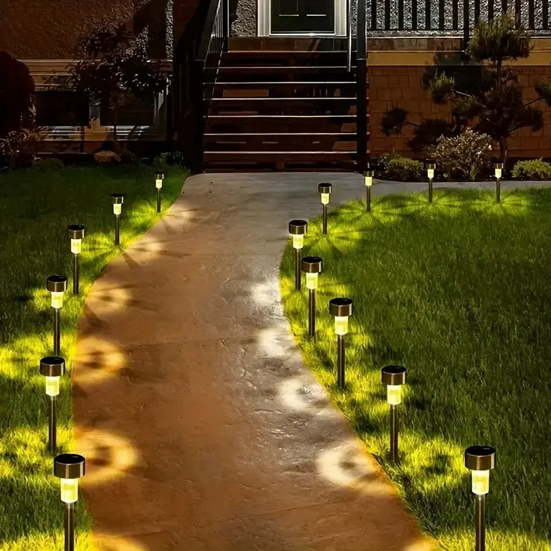 20PCS Outdoor Solar Lawn Lights - Warm Light, for pathways, gardens, holiday decorations (Christmas, Halloween), and outdoor activities (parties, barbecues) sohochic